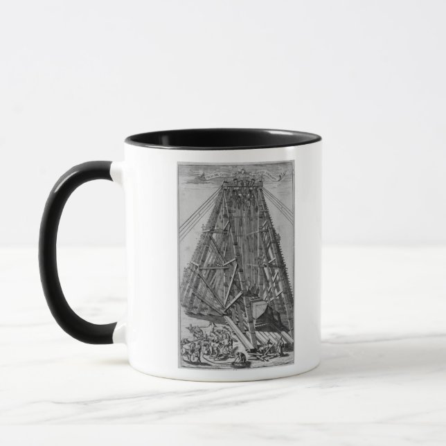 Mug Érection de l'obélisque égyptien antique (Gauche)