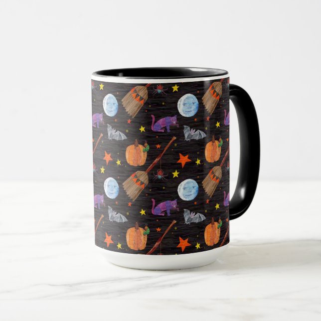 Mug Eric Carle | Caterpillar Black Halloween Motif (Devant droit)