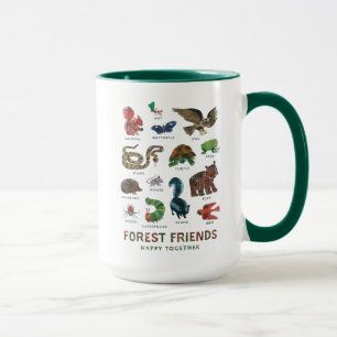 Mug Eric Carle   Les amis de la forêt heureux ensemble