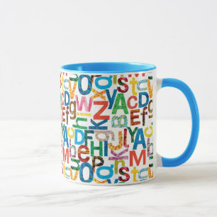 Mug Eric Carle   Lettres Motifs alphabétiques