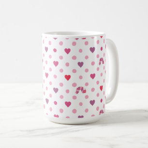 Mug Eric Carle   Valentine Heart Polka Dot Motif
