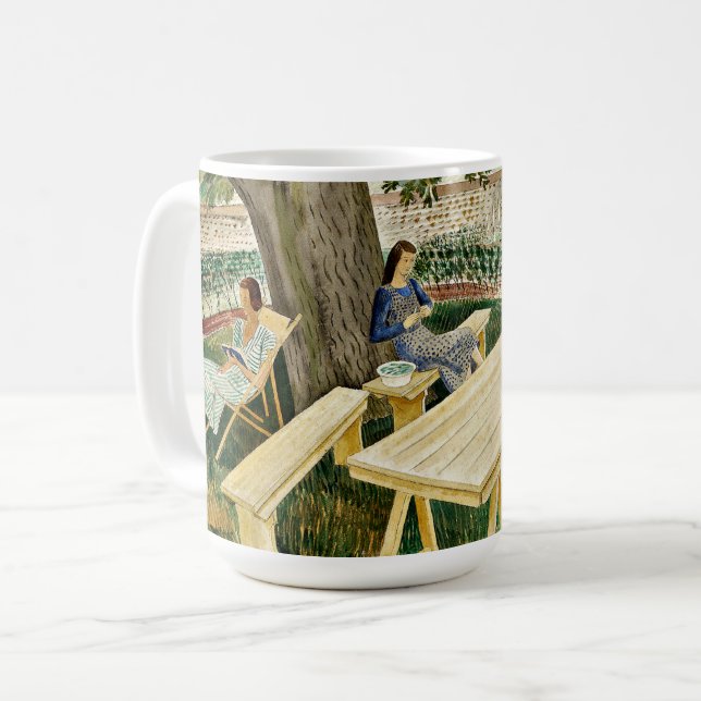 Mug Eric Ravilious - Deux femmes dans un jardin, (Devant gauche)