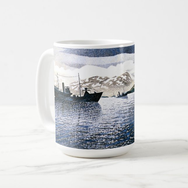 Mug Eric Ravilious - Norway, magic realism, (Devant gauche)