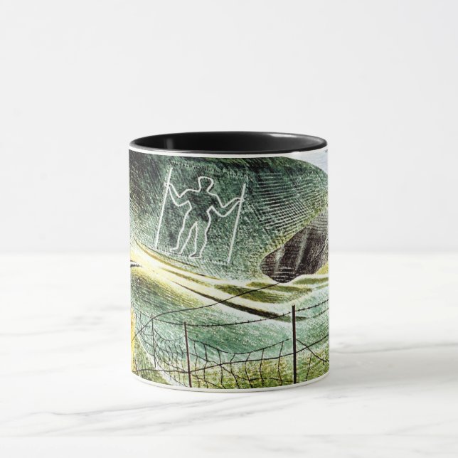 Mug Eric Ravilious - The Wilmington Giant, fine art (Centre)