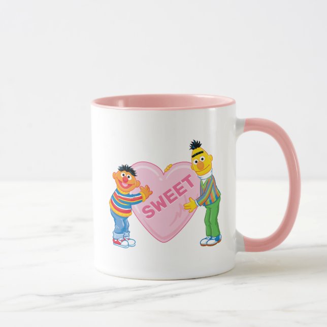 Mug Ernie & Bert Gros Cœur de la Saint-Valentin (Droite)
