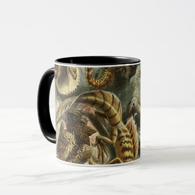 Mug Ernst Haeckel, ancienne illustration de mode Lacer (Devant gauche)
