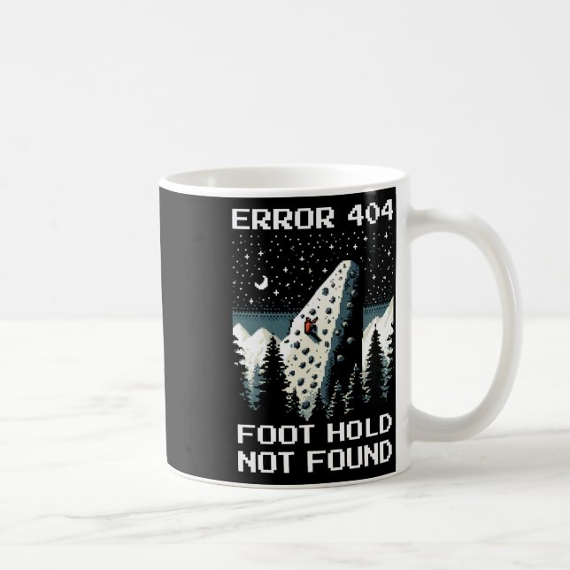 Mug Erreur 404 – Conception de pixel d'escalade de pri (Droite)