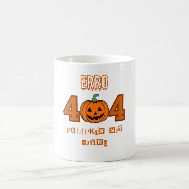 Mug Erreur 404 Costume Non Trouvé Drôle Halloween (Centre)