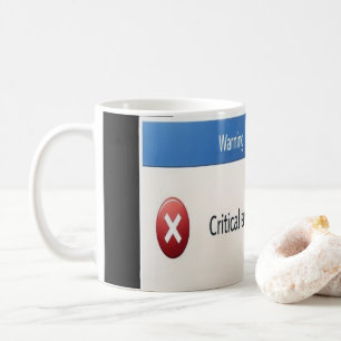 Mug Erreur critique — Graphique de boîtes d'avertissem