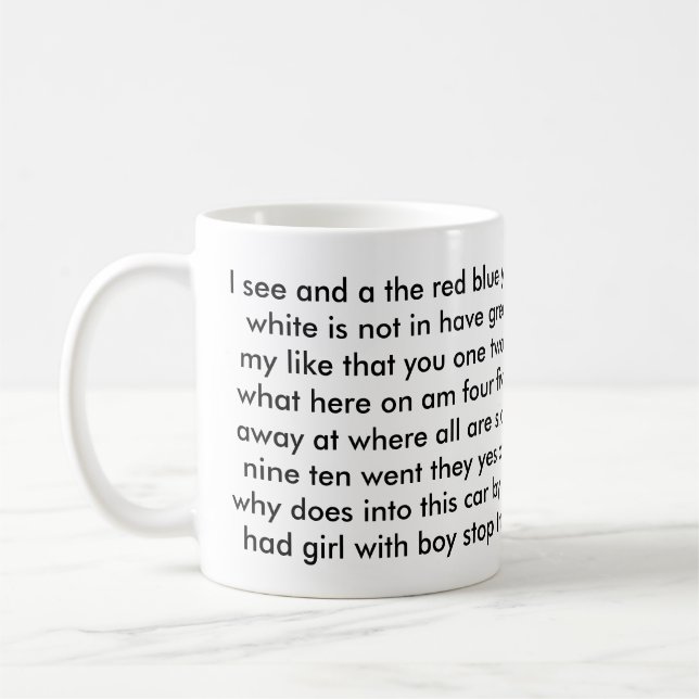 Mug Ęrs mots de vue de professeur de catégorie de (Gauche)