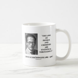 Mug Erwin Schrödinger Physique Chimie statistique