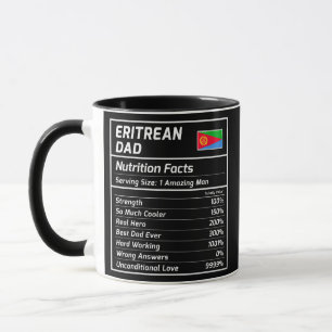 Mug Erythréenne papa valeur nutritive Fière Erythrée