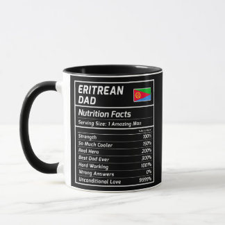 Mug Erythréenne papa valeur nutritive Fière Erythrée