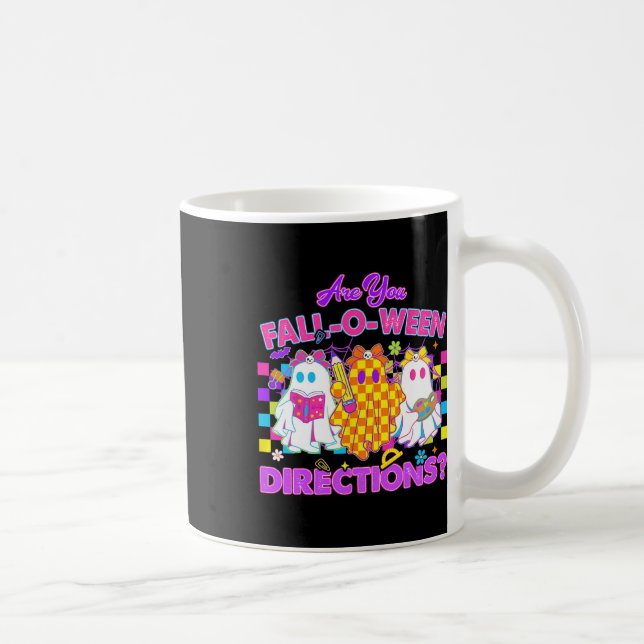 Mug Es-tu Fall-o-ween Directions Mignonne Enseignant F (Droite)