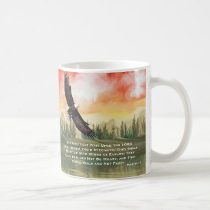 Mug Ésaïe 40:31 La Bible Verse Mont sur les ailes
