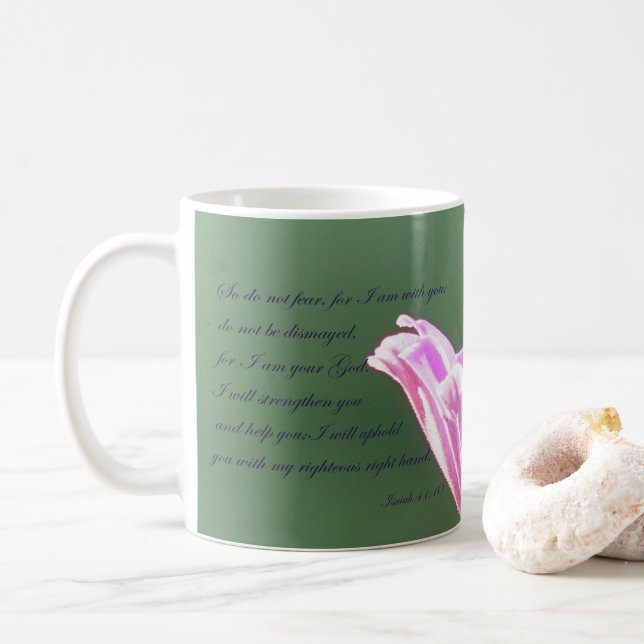 Mug Ésaïe 41:10 (Avec donut)
