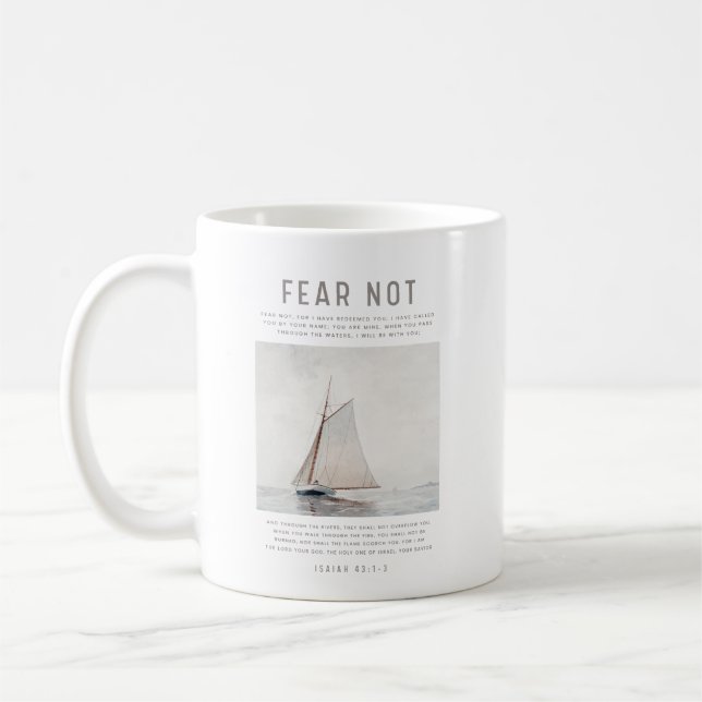 Mug Ésaïe 43: 1-3 N'ayez pas peur (Gauche)