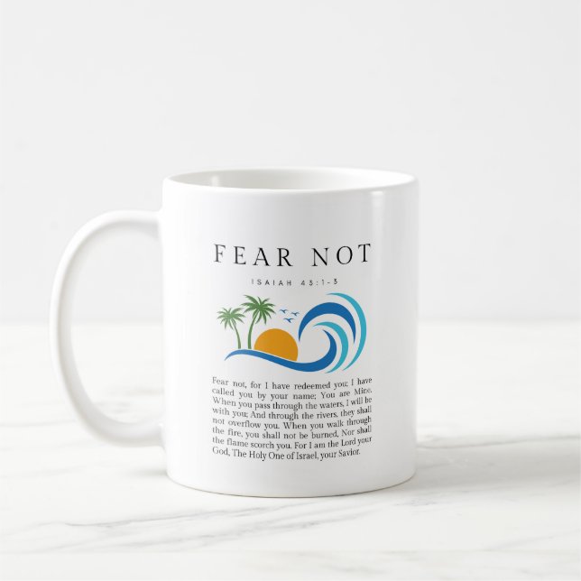 Mug Ésaïe 43:1-3 N'ayez pas peur (Gauche)