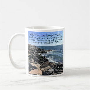 Mug Esaïe 43:2 Je serai avec vous Photo de Ocean
