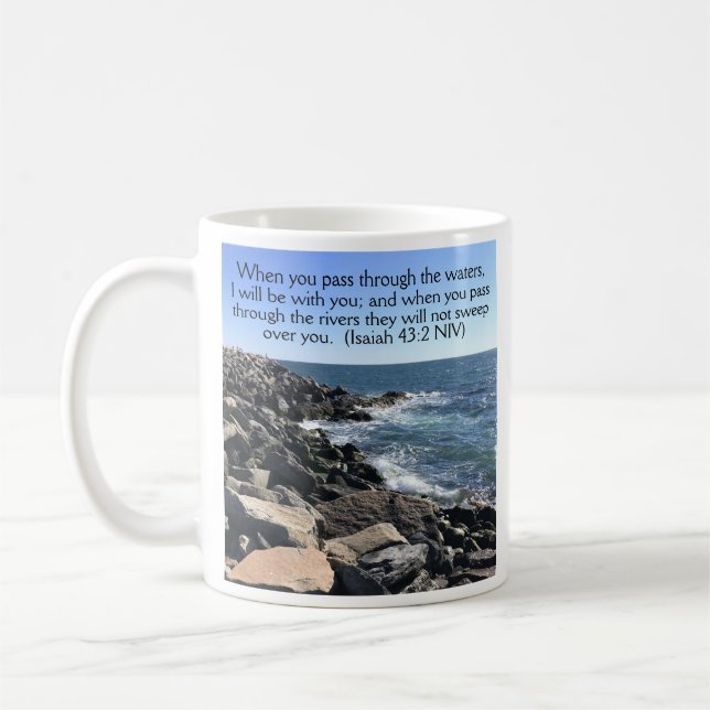 Mug Esaïe 43:2 Je serai avec vous Photo de Ocean (Gauche)