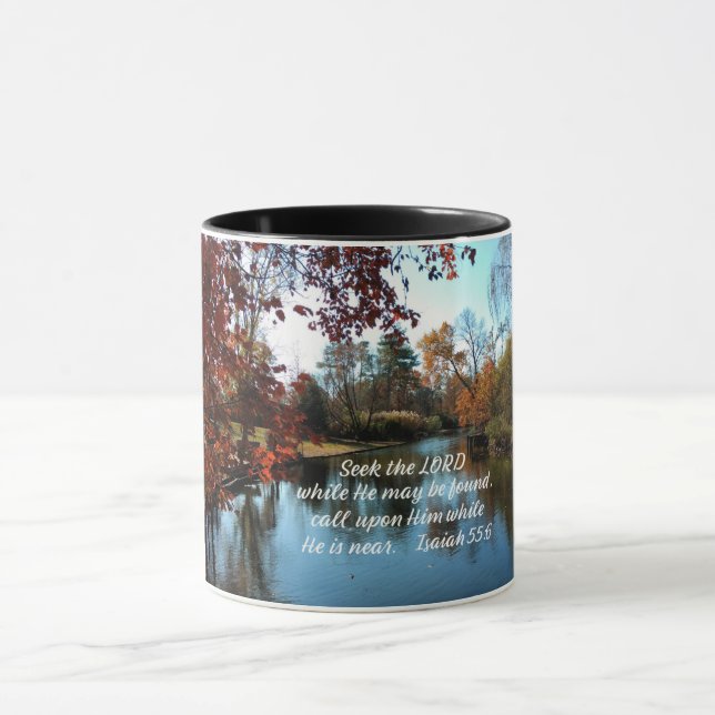 Mug Ésaïe 55:6 Cherchez le Seigneur pendant qu'Il se t (Centre)