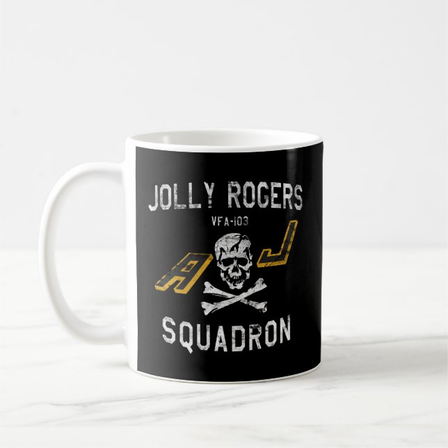 Mug Escadron de chasseurs jollys rogers Vfa-103 (Gauche)