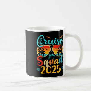 Mug Escadron de croisière 2025 Vacances d'été famille
