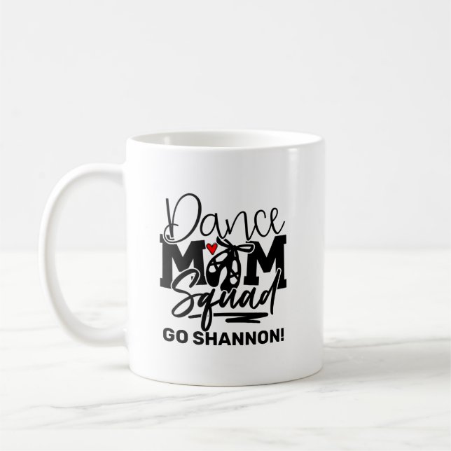 Mug Escadron de maman dansante personnalisée (Gauche)
