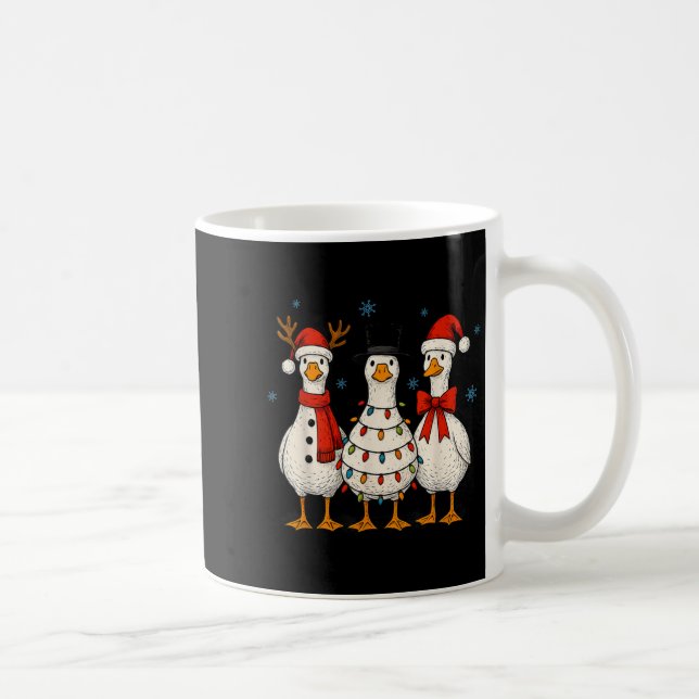 Mug Escadron d'oie Noël Écran de rennes de Noël Écran  (Droite)