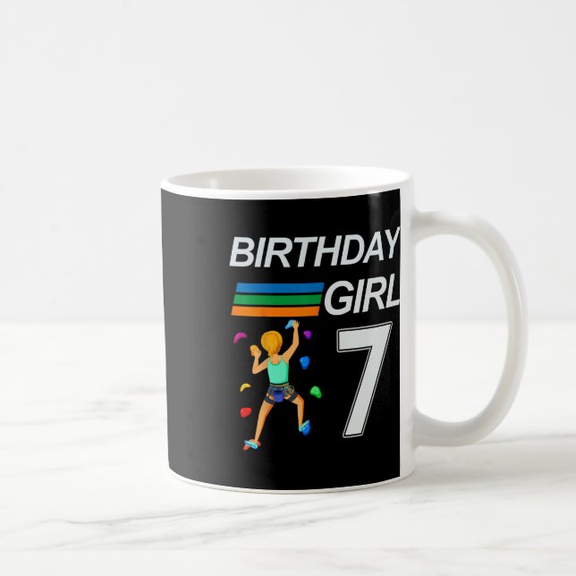 Mug Escalade de bloc pour anniversaire de 7 ans pour  (Droite)