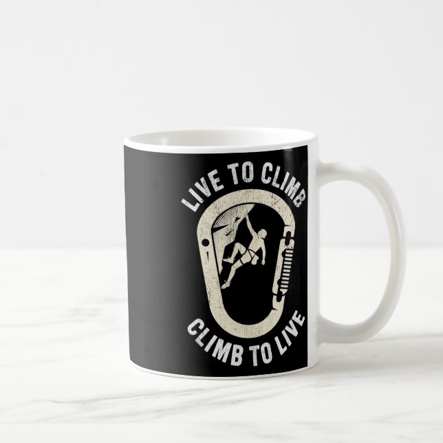 Mug Escalade En Vie Pour Grimper  (Droite)