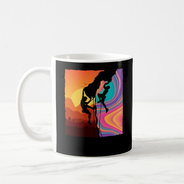 Mug Escalade murale Retro Escalade Rock (Gauche)