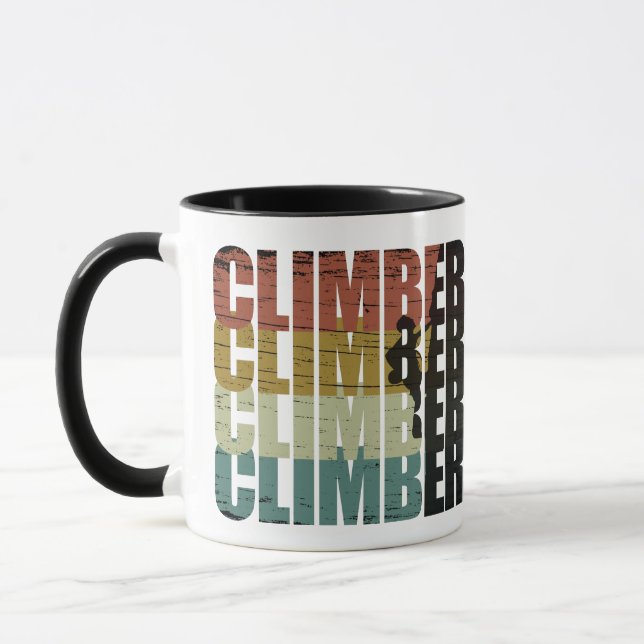 Mug Escalade rock grimpeur vintage (Gauche)