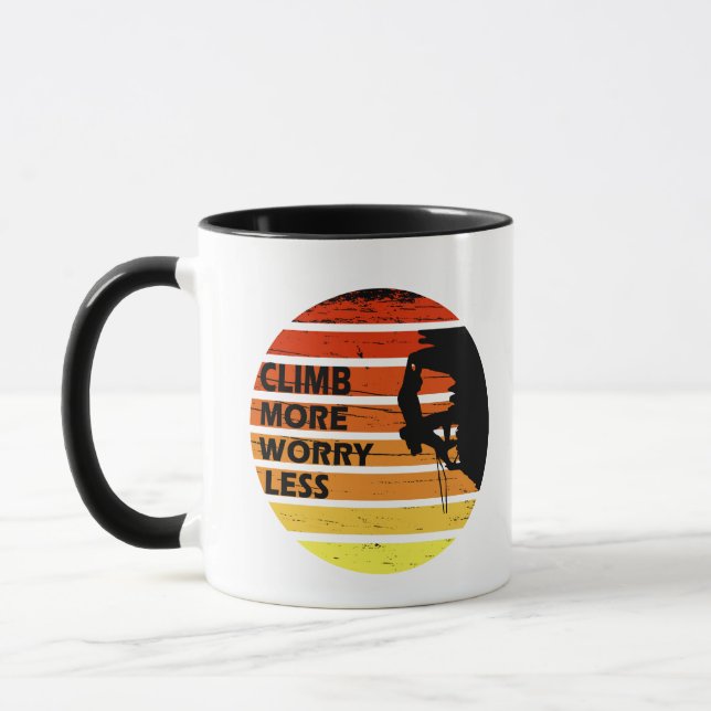 Mug Escalade rock motivationnelle disant (Gauche)