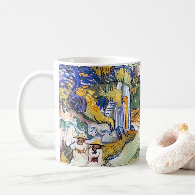 Mug Escalier d'Auvers par Vincent Van Gogh (Avec donut)