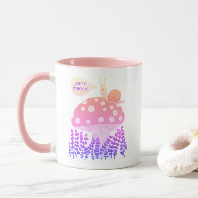Mug Escargot de Whimsical sur Champignons Magiques PER (Avec donut)