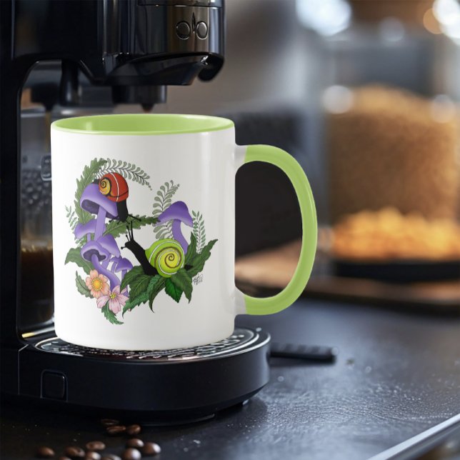 Mug Escargots cubains champignons violets (Créateur téléchargé)