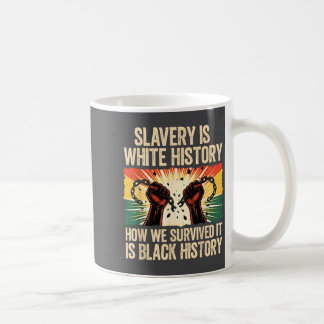 Mug Esclavage Histoire noire et Histoire de mois blanc
