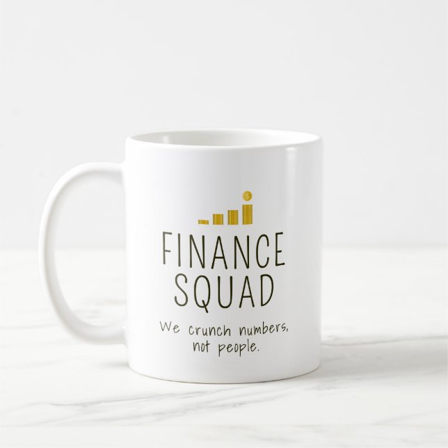 Mug Escouade de la finance – Nous croquons des chiffre (Gauche)