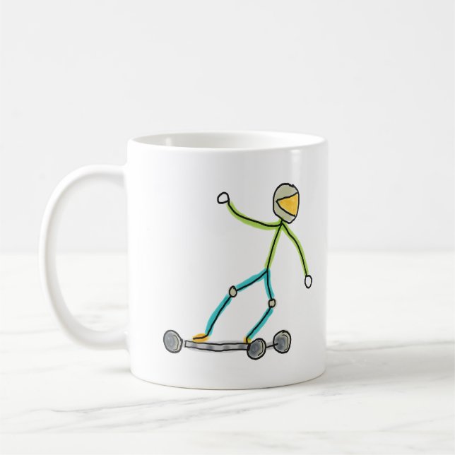 Mug Esk8 Stickman (Gauche)