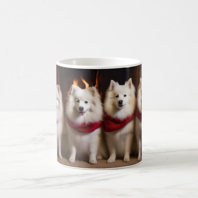 Mug Eskimo Américain au coin du feu de Noël (Centre)
