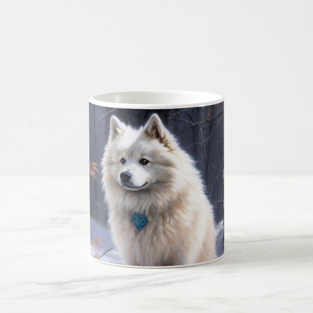 Mug Eskimo Américain Noël sous la neige (Centre)