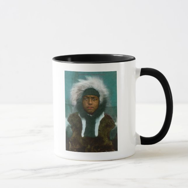 Mug Eskimo Boy nommé "Menadelook" (Droite)