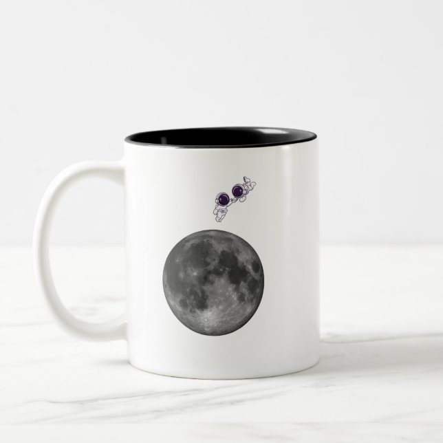 Mug Espace Astronaute et Lune (Gauche)