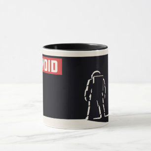 Mug Espace d'Astronaute Noir et Rouge Constructiviste