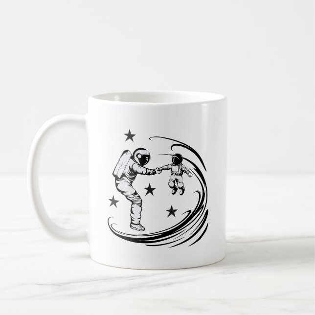 Mug Espace de Fête des pères du guide universel papa (Gauche)