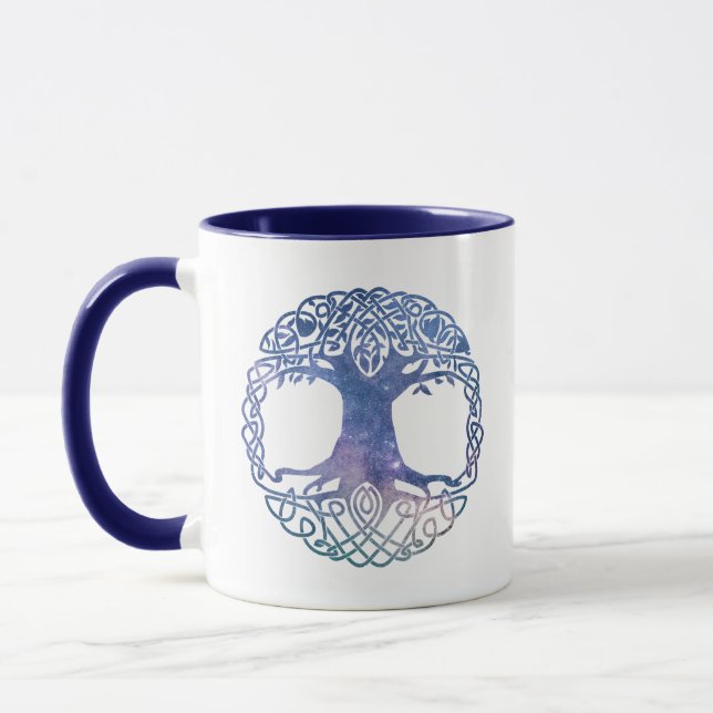 Mug Espace extra-atmosphérique Galaxie Arbre celtique  (Gauche)