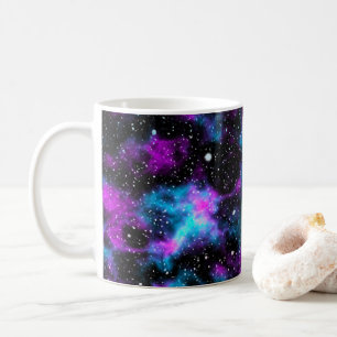Mug espace Galaxy bleu et violet