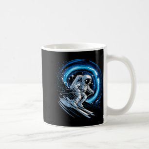Mug Espace ski sport d'hiver skieur drôle ski astronau