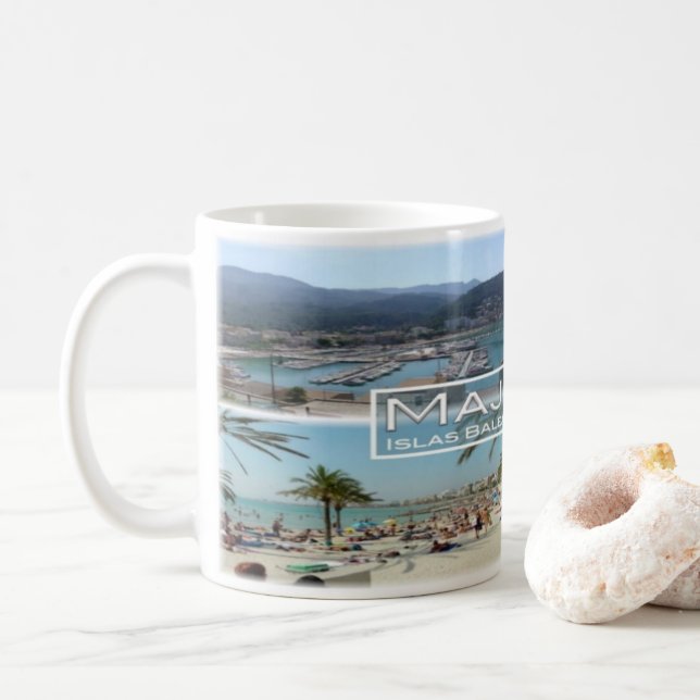 Mug Espagne - Espana - Baléares - Majorque - (Avec donut)